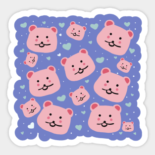 Pink bears Sticker